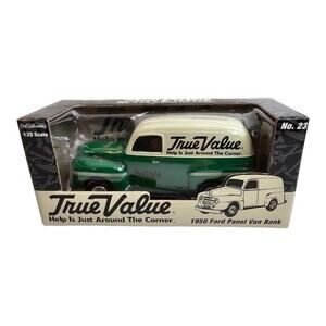 ERTL 1950 Ford Panel Van True Value Coin Bank Die Cast 1:25 RC2 NEW